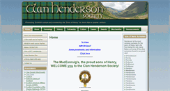 Desktop Screenshot of clanhendersonsociety.org